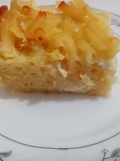 O poză a rețetei Macaroane cu brânză (de dulce) la cuptor.