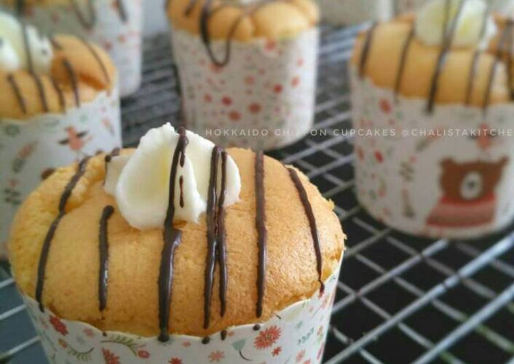 Hokkaido chiffon vanila cupcakes