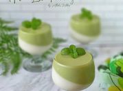 Gambar puding matcha