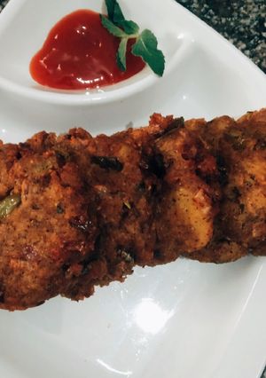 A picture of Left over rice cutlets.