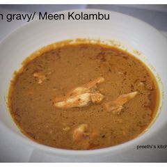 A picture of Arachi vitta Meen kolambu.