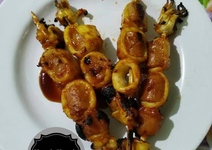 Resep: Cumi Sosis Bakar Kekinian Simpel