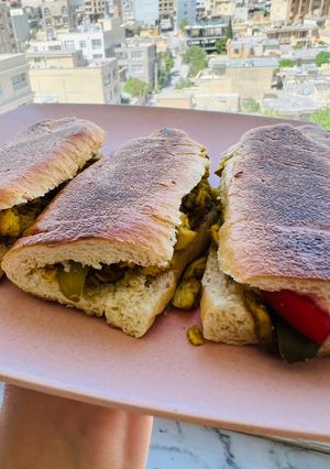 عکسی از دستور تست مرغ و قارچ