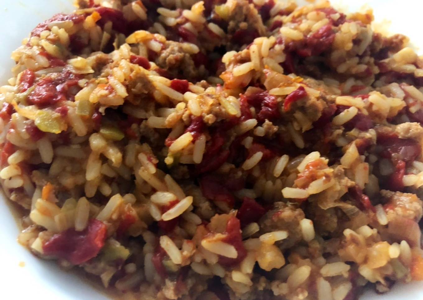 Carne picada con arroz SIN chorizo