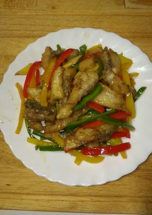 彩椒鯛魚條 的食譜成品照片