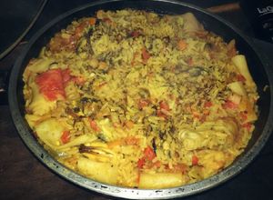 Una foto de Arroz con mariscos