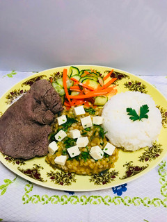 Una foto de Guiso de trigo con queso!!