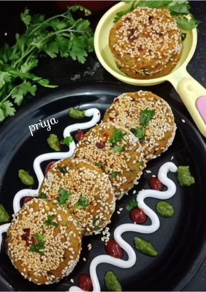 A picture of Sweet Potato kabab.