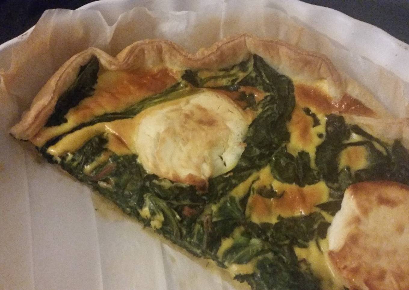 Tarte épinards/ chèvre