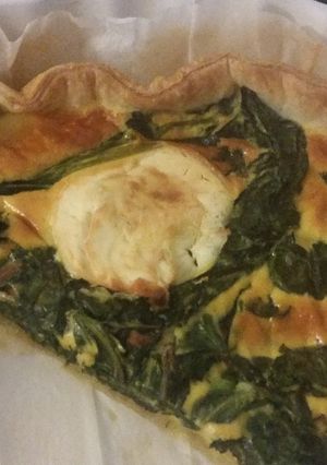 Une photo de Tarte épinards/ chèvre