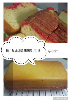 Foto resep Bolu panggang lembut 4 telur