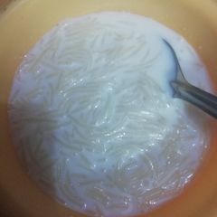 A picture of Vermicili kheer.