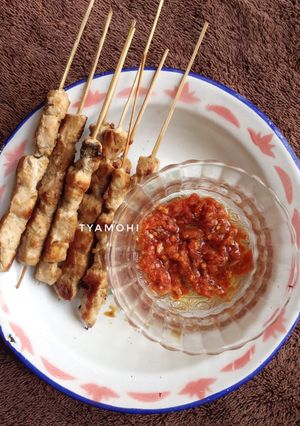 Foto resep Sate Tuna Sambal Bawang Panggang Teflon