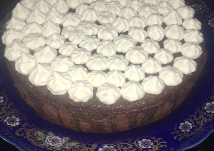Bizcocho de chocolate esponjoso