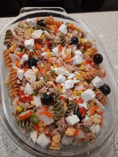 Una foto de Ensalada de espirales