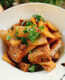 Dừa non kho đậu