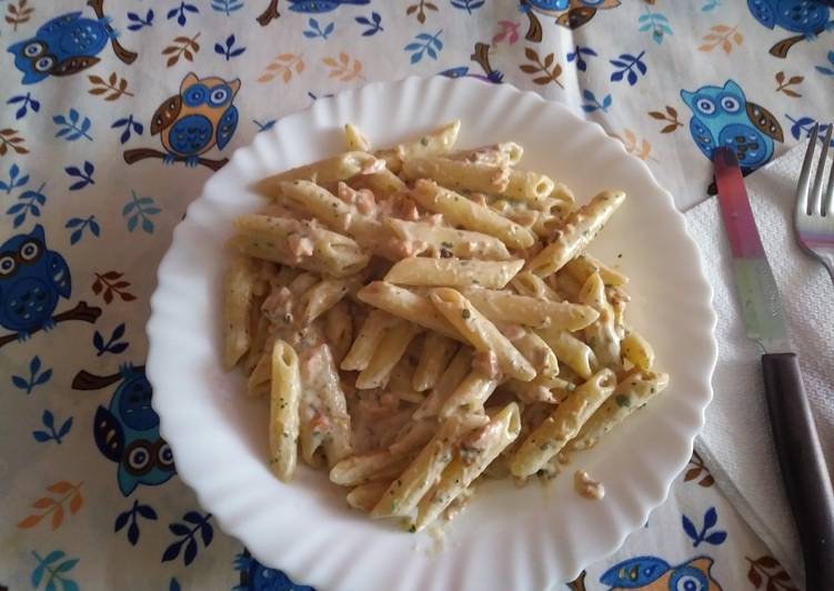 Penne salmone e philadelphia