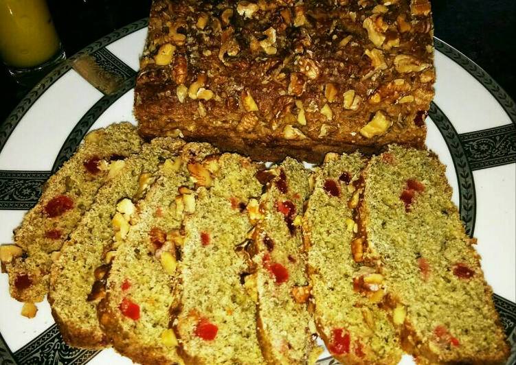 Oats banana walnut tutifuti bread