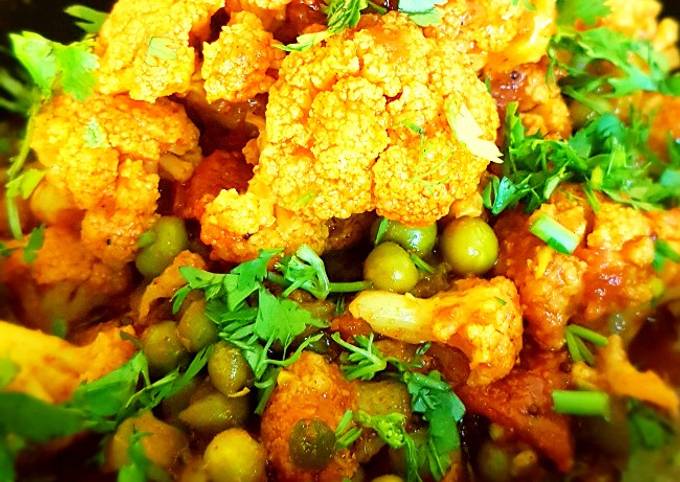 Simple Way to Prepare Jamie Oliver Gobhi Matar Tamatar Swadisht Sabzi