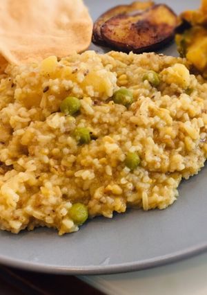 A picture of Bengali Bhoger Khichuri.