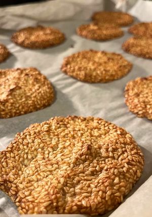 Szezámmagos keksz 🍪 recept fotója