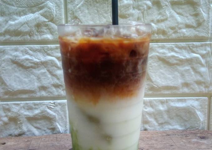 Resep Matcha Milk Coffee, Sempurna