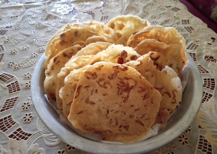 Rempeyek bulat - Takaran trial #antigagal :)