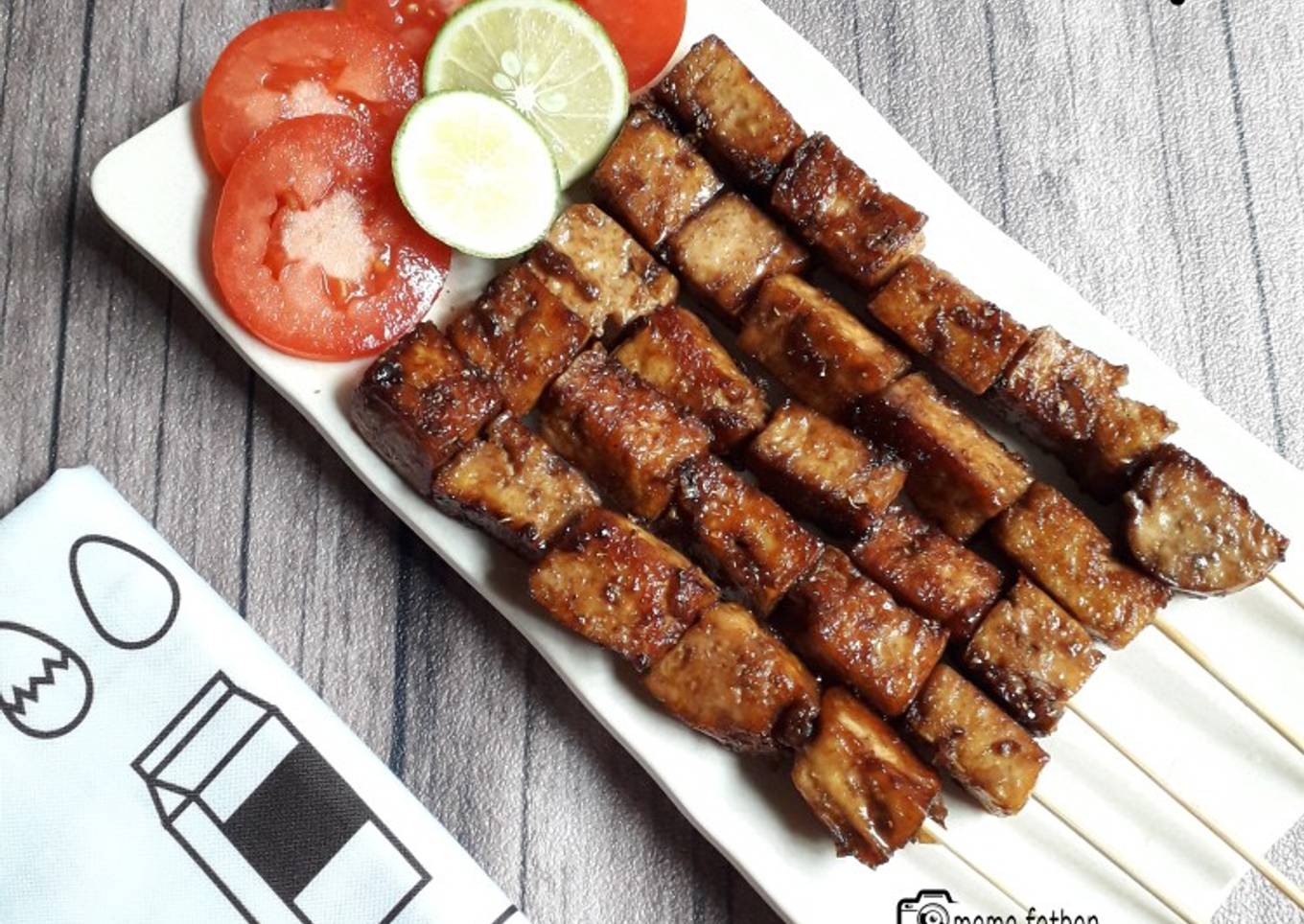 Sate tahu bumbu kecap