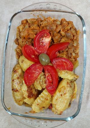 عکسی از دستور واویشگای سنگدون مرغ و بال مرغ