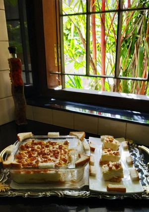 A picture of Butterscotch bread pudding.