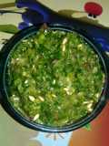 Kachar with dhaniya ki chutney