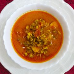 A picture of Green moong usal.