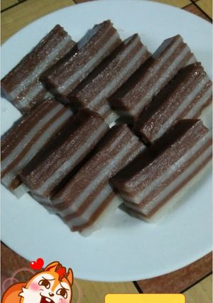 Foto resep Kue lapis Chocolatos tepung beras simpel endesssss #takaran gelas anti gagal