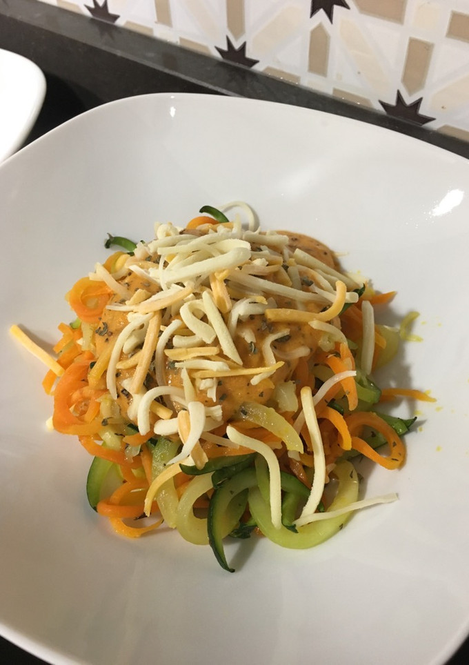 Una foto de Pasta primavera
