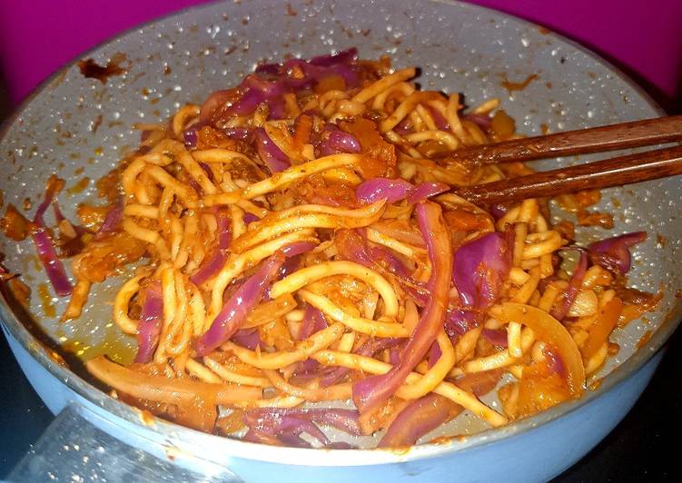 Langkah Mudah untuk Menyiapkan Mie goreng kubis unyu yang Sempurna