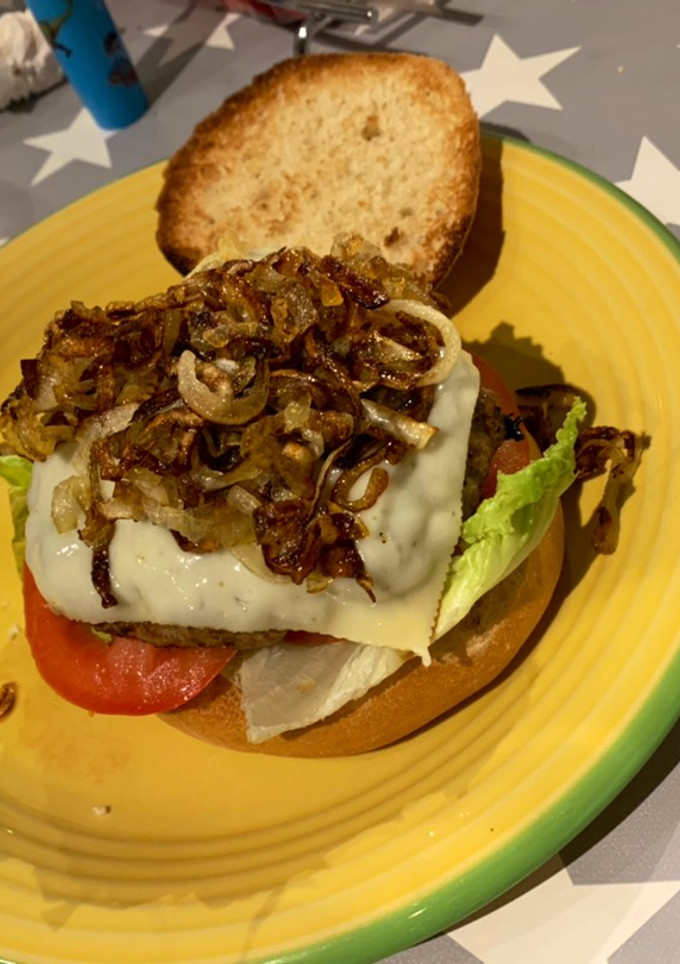 Una foto de Hamburguesa barbacoa