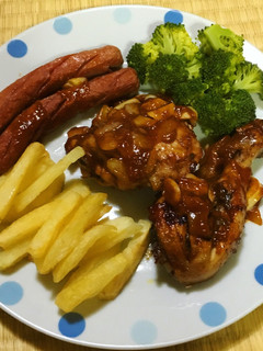 Foto resep Ayam & sosis dengan saus bbq