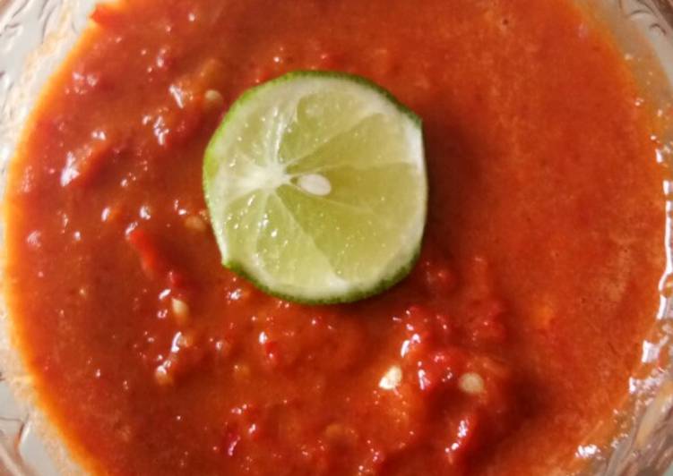 Resep 54. Sambel Cabai Merah Besar, Sempurna