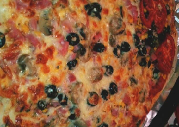 Masa de pizza gordita y una receta de relleno