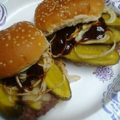 A picture of Pickled burgers.