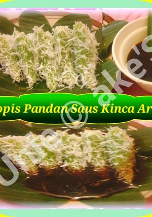 Foto resep Lopis pandan saus kinca aren