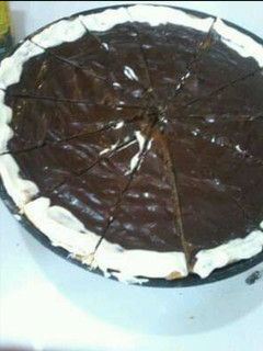 Una foto de Tarta de dulce de leche y chocolate