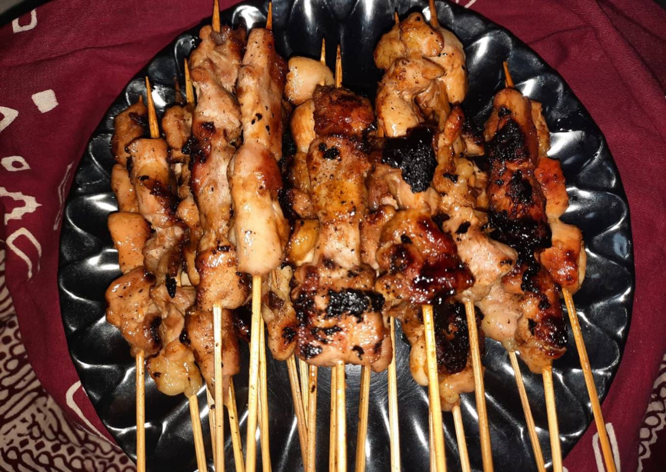 Sate ayam bumbu kacang