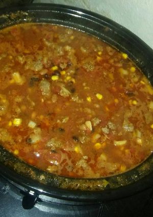 A picture of Taco soup.