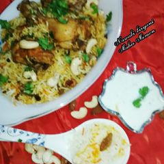 Nawabi chicken biryani A picture of Nawabi chicken biryani.