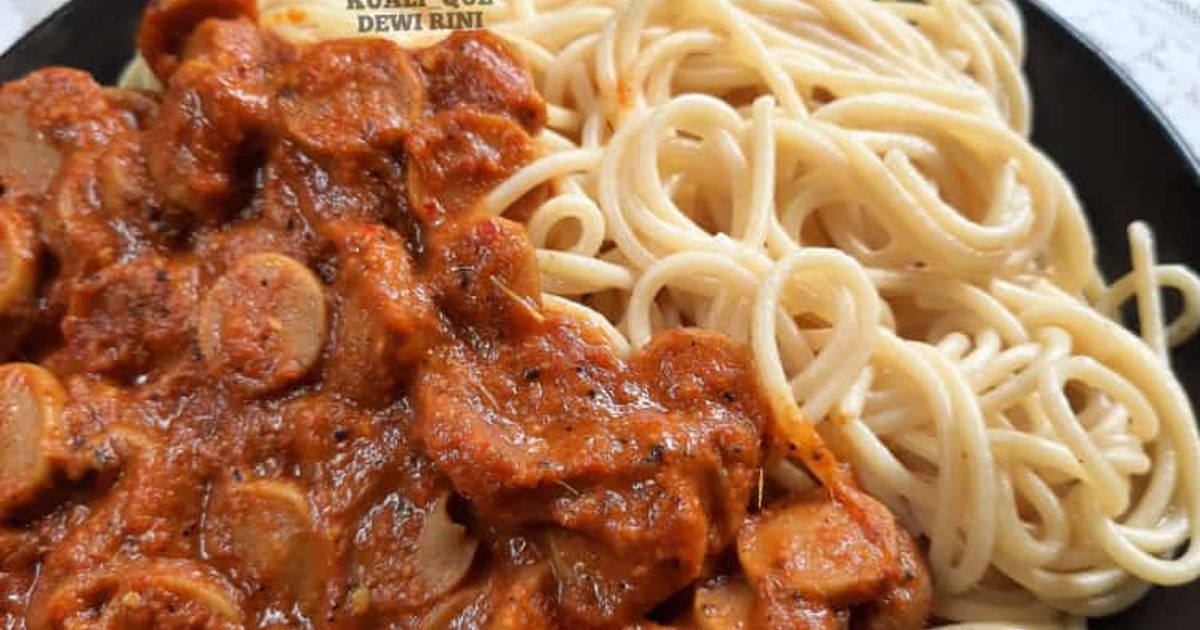 Spaghetti Rendang Resep spaghetti bumbu rendang pedas gurih menggoda