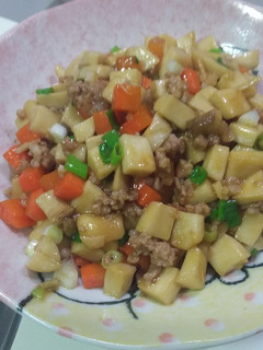 杏鮑菇打拋肉(不辣版) 的食譜成品照片