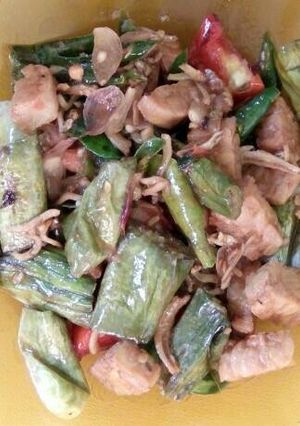 Foto resep Terong Tempe Cabe Ijo