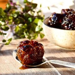 A picture of Indian Amla(gooseberry)murabba/preserve - no refined sugar.
