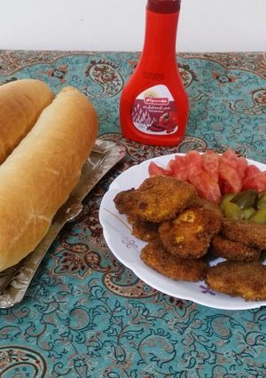 عکسی از دستور ناگت مرغ